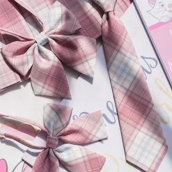 Juwas Pink JK Uniform Bow Ties & Ties