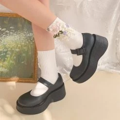 Juwas CLOTHING Flower Embroidery Sweet Lolita Stockings