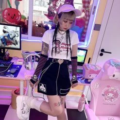 Juwas NEW ARRIVAL Gothic Chain High Waist Skirt 11 Juwas NEW ARRIVAL Gothic Chain High Waist Skirt