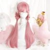 Juwas Fashion & Beauty Lolita Sakura Pink Long Straight Wig