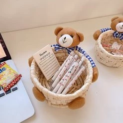 Juwas Stuffed Bear Storage Basket