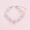 Juwas NEW ARRIVAL Pearl Teardrop Lace Choker