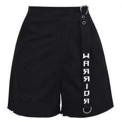 Juwas NEW ARRIVAL Punk Black Tattered “Warrior” Short Pants 13 Juwas NEW ARRIVAL Punk Black Tattered “Warrior” Short Pants