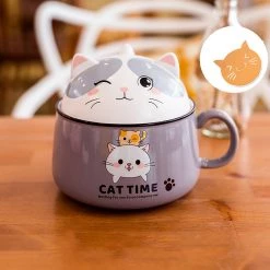 Juwas Cute Kitty Ceramic Bowl NEW ARRIVAL