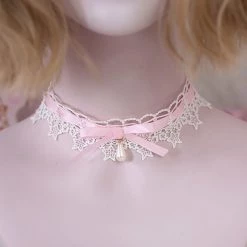 Juwas Kawaii Teardrop Pearl Choker Necklace