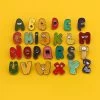Juwas NEW ARRIVAL Cute Alphabet Letters Mini Pins