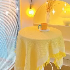Juwas Ruffle Ends Table Cloth Tapestry