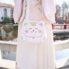 Juwas Lucky Cat Plush Crossbody Bag