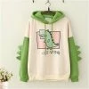 -Juwas NEW ARRIVAL Cute Dinosaur Cartoon Print Hoodie
