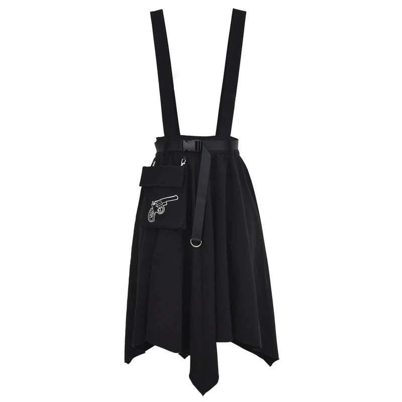 -Juwas Cool Gangster Girl Black Skirt And White Top 9 -Juwas Cool Gangster Girl Black Skirt And White Top