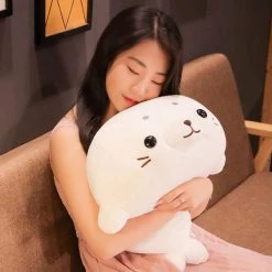 Juwas NEW ARRIVAL Adorable White Seal Jumbo Plush Toy