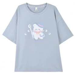 Juwas Kawaii Wizard Bear T-Shirt