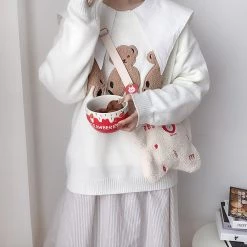 Juwas Toast Tomato Star Plush Crossbody Bag HOME&LIFESTYLE