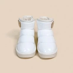 Juwas NEW ARRIVAL Brown Bear White Ankle Snow Boots