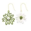 Juwas NEW ARRIVAL Mismatched Daisy Inspired Earrings