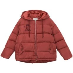 -Juwas NEW ARRIVAL Red N Blue Girls Embroidery Cotton Simple Coat 12 -Juwas NEW ARRIVAL Red N Blue Girls Embroidery Cotton Simple Coat
