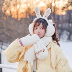 -Juwas NEW ARRIVAL Kawaii Duck Embroidery Scarf