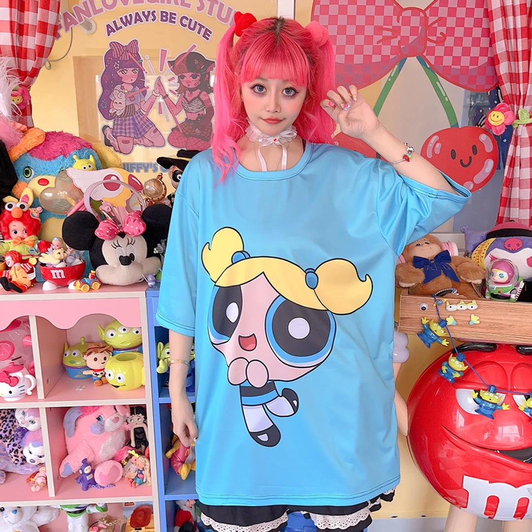 Juwas NEW ARRIVAL Harajuku Cartoon Animal Print Loose Summer T-shirt 9 Juwas NEW ARRIVAL Harajuku Cartoon Animal Print Loose Summer T-shirt