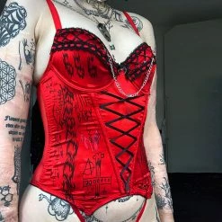 Juwas Gloomy Red Lac Doodle Intimates NEW ARRIVAL