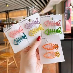 Juwas Cute Fishbone Hair Clip