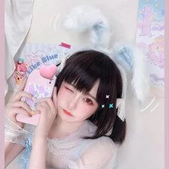 Juwas NEW ARRIVAL Cute Big Furry Bunny Ears Headband