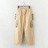 Juwas Kawaii 3D Fin Monster Khaki Capri Pants CLOTHING