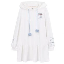 -Juwas NEW ARRIVAL Simple Kawaii Hamster Themed Hoodie Dress 11 -Juwas NEW ARRIVAL Simple Kawaii Hamster Themed Hoodie Dress