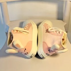 Juwas Bunny Ears Thigh High Cut Sneakers