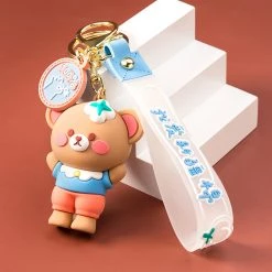 Juwas Japanese Bear Wristlet Keychain NEW ARRIVAL