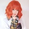 Juwas NEW ARRIVAL Red Flame Wavy Bob Cut Cosplay Wig 2 Juwas NEW ARRIVAL Red Flame Wavy Bob Cut Cosplay Wig