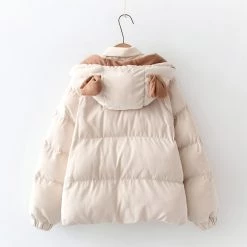 Juwas Bear Ears Hoodie Padded Jacket CLOTHING