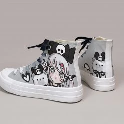 Juwas Shoes Dark Animal Girl High Top Canvas Sneaker 13 Juwas Shoes Dark Animal Girl High Top Canvas Sneaker