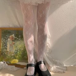 Juwas NEW ARRIVAL Flowers Lace Lolita Tights