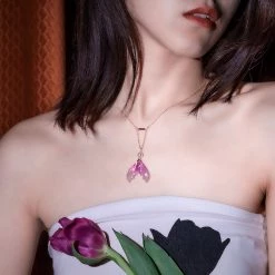 Juwas Purple Mermaid Tail Necklace
