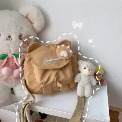 Juwas Cute Bear Ears Head Mini Crossbody Bag HOME&LIFESTYLE