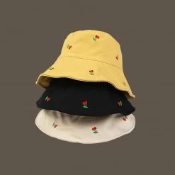 Juwas NEW ARRIVAL Cherry Theme Bucket Hat