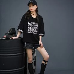 Juwas Punk Rock N’ Roll Graphic Hoodie Shirt