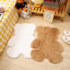 Juwas NEW ARRIVAL Bear Fluffy Floor Mat