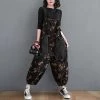 Juwas NEW ARRIVAL Vintage Flower Fall Overalls Suitpants Dungree
