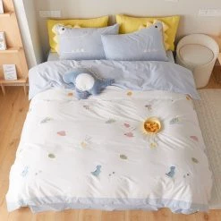 Juwas NEW ARRIVAL Cute Duck Family Printed Bedding Sheet Set 18 Juwas NEW ARRIVAL Cute Duck Family Printed Bedding Sheet Set