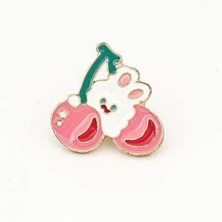 Juwas ACCESSORIES Rabbit And Cherry Pin
