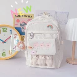 Juwas NEW ARRIVAL Bears Print Pocket School Backpack