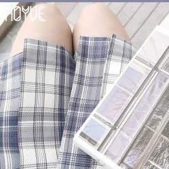 Juwas CLOTHING Japanese School Girl Grey Checkered Short Skirt