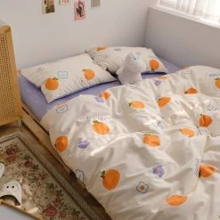 Juwas Fruits Oranges Peaches Strawberries Printed Beddings Set NEW ARRIVAL 11 Juwas Fruits Oranges Peaches Strawberries Printed Beddings Set NEW ARRIVAL