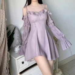 Juwas Ruffle Chiffon Dress