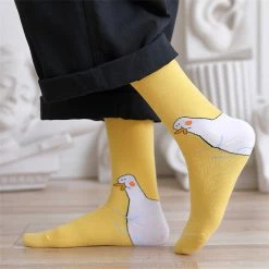 Juwas Chic Duck Printed High Ankle Socks