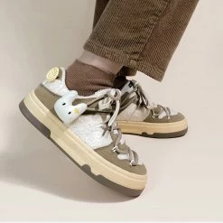 Juwas Rabbit Platform Inner Fleece Sneakers