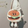 Juwas Cartoon Hamburger Shoulder Bags