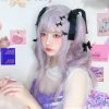 Juwas Harajuku Ash Lavender Air Bangs Wig