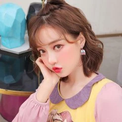 Juwas Pixel Ghost Silver Earrings NEW ARRIVAL